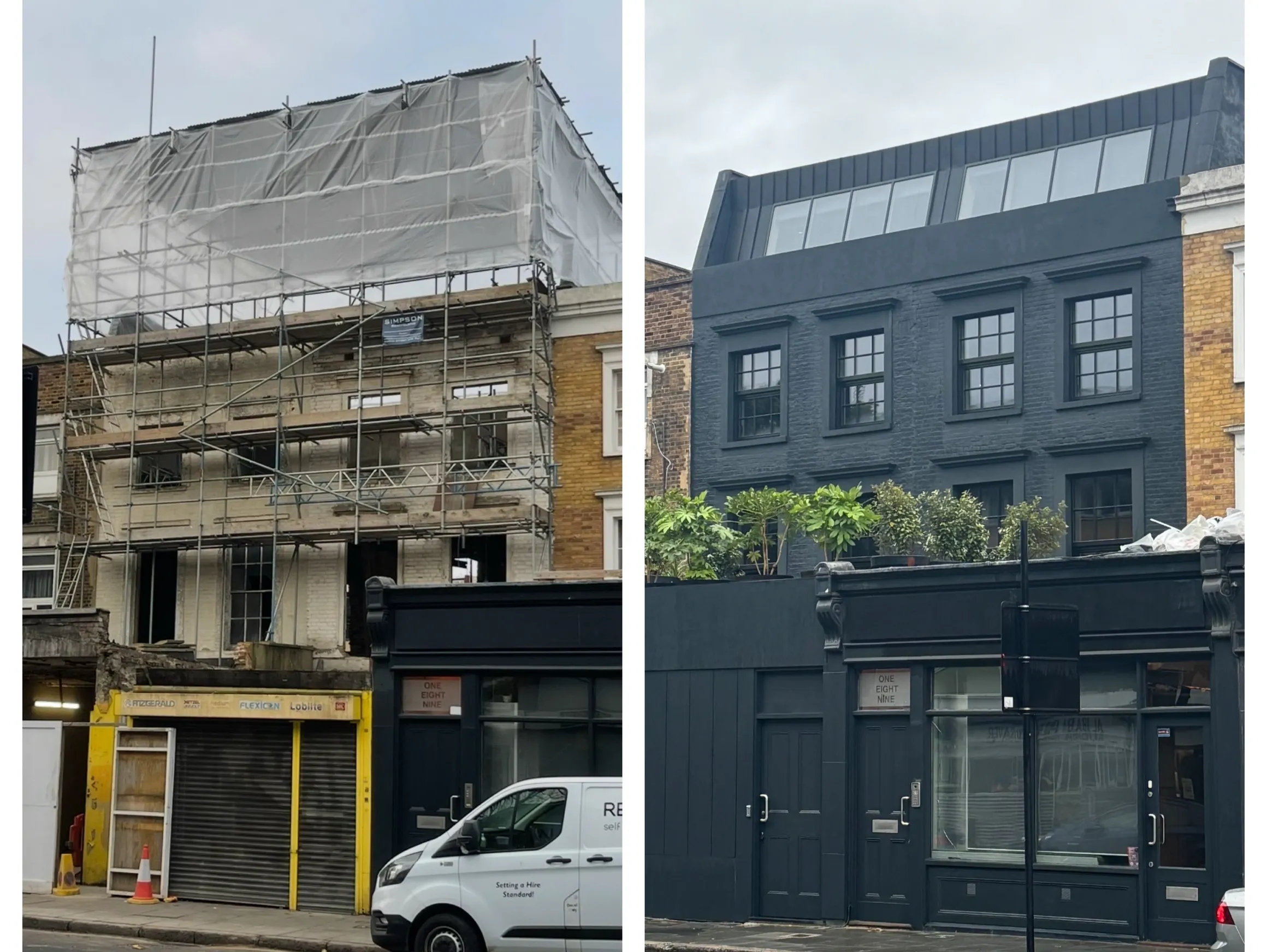 185-187 Caledonian Road renovation